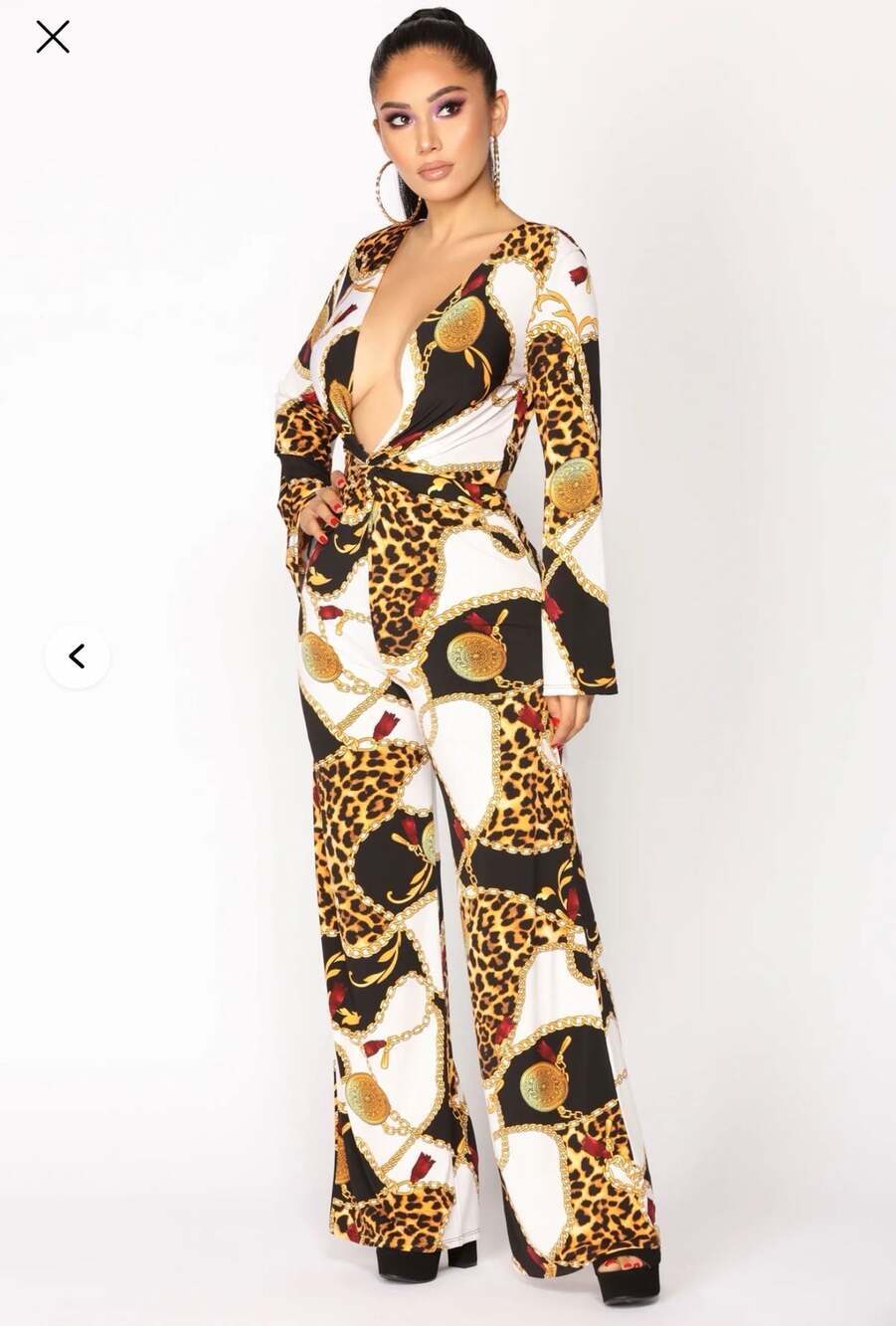 Fashion Nova Lux Lifestyle Jumpsuit in Black/Combo